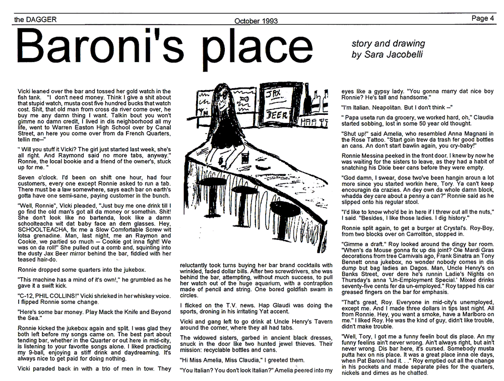 BARONI'S PLACE by Sara Jacobelli