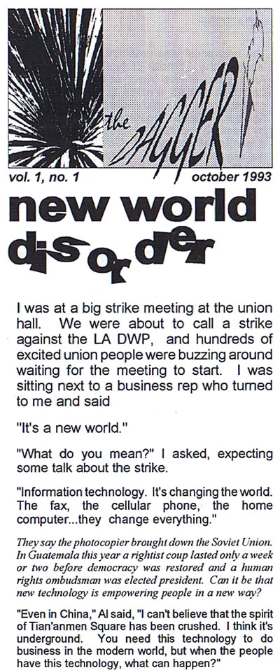 NEW WORLD DISORDER, by Peter Rashkin