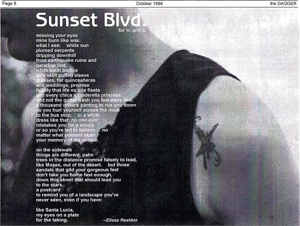 Sunset Blvd., by Elissa J. Rashkin